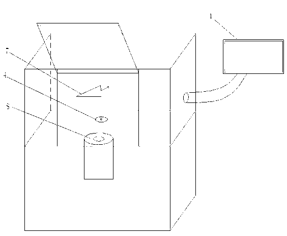 Scanning device for near-field test of antennas