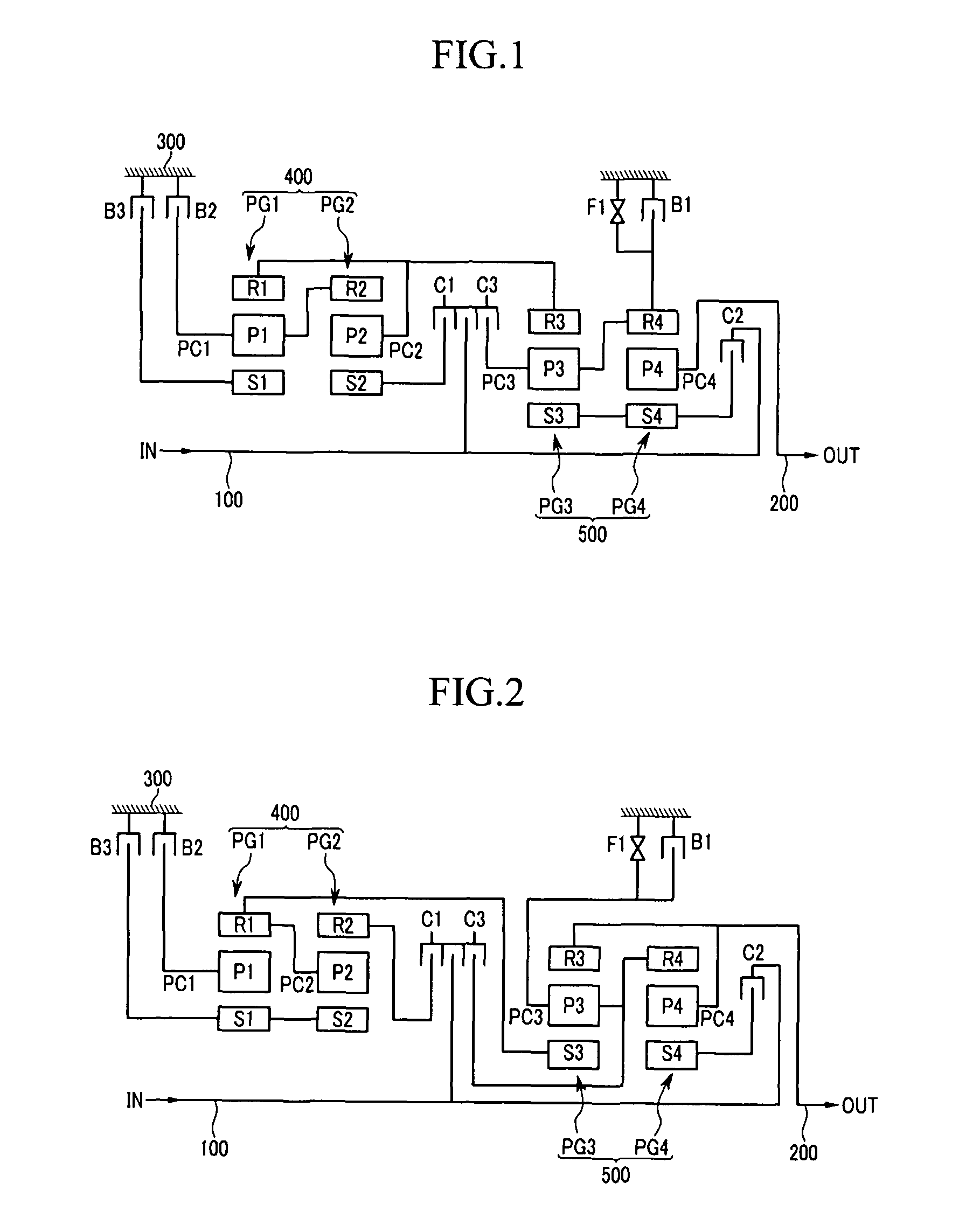 Power train of automatic transmission