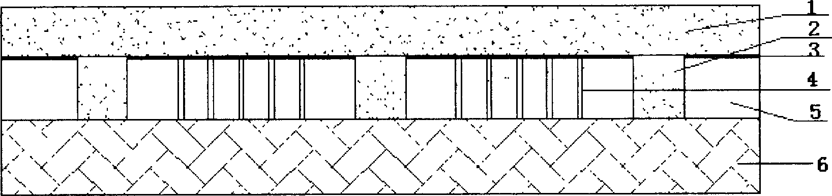 Method for changing cement concrete pavement into pervious concrete pavement