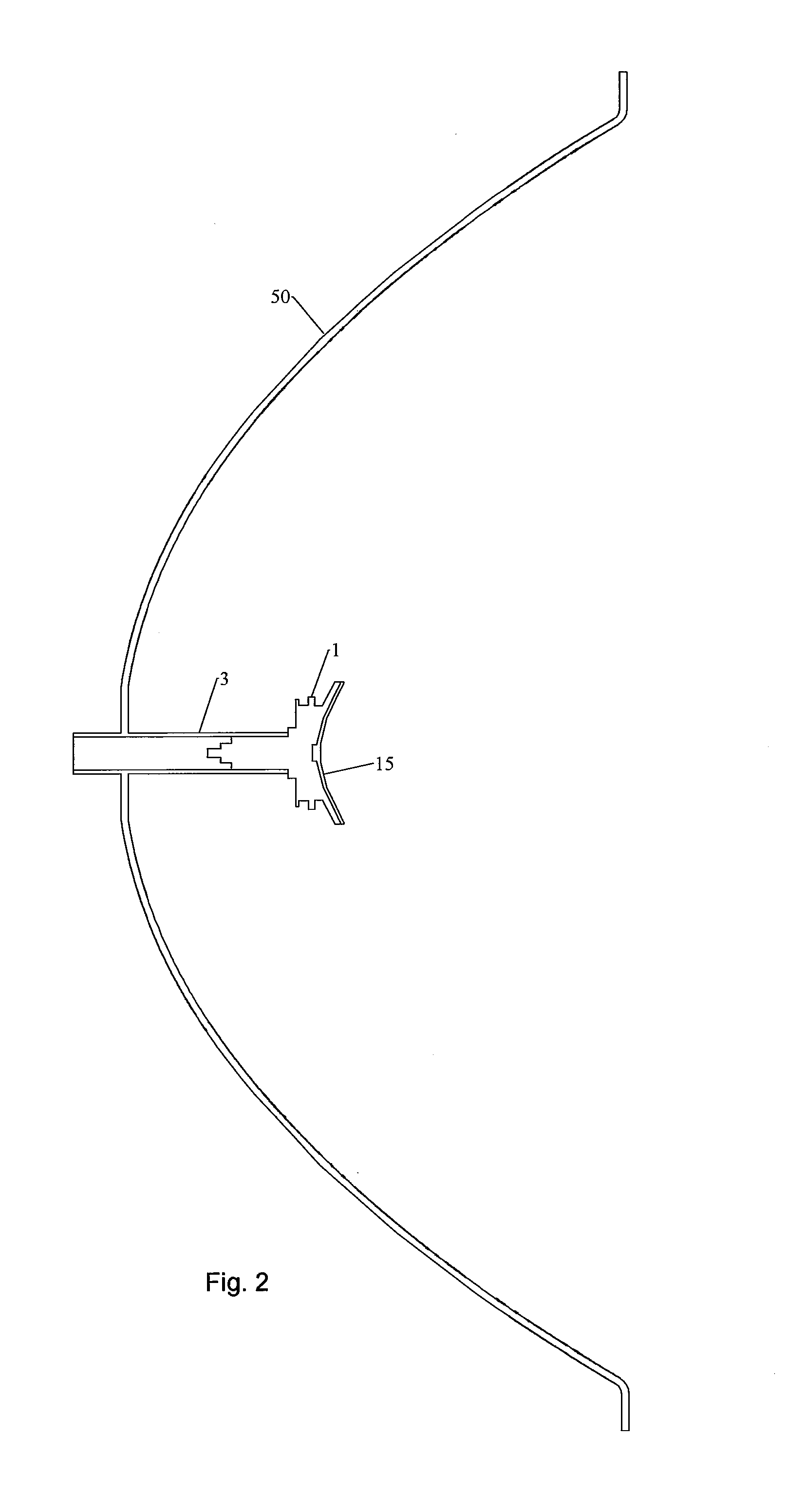 Controlled illumination dielectric cone radiator for reflector antenna