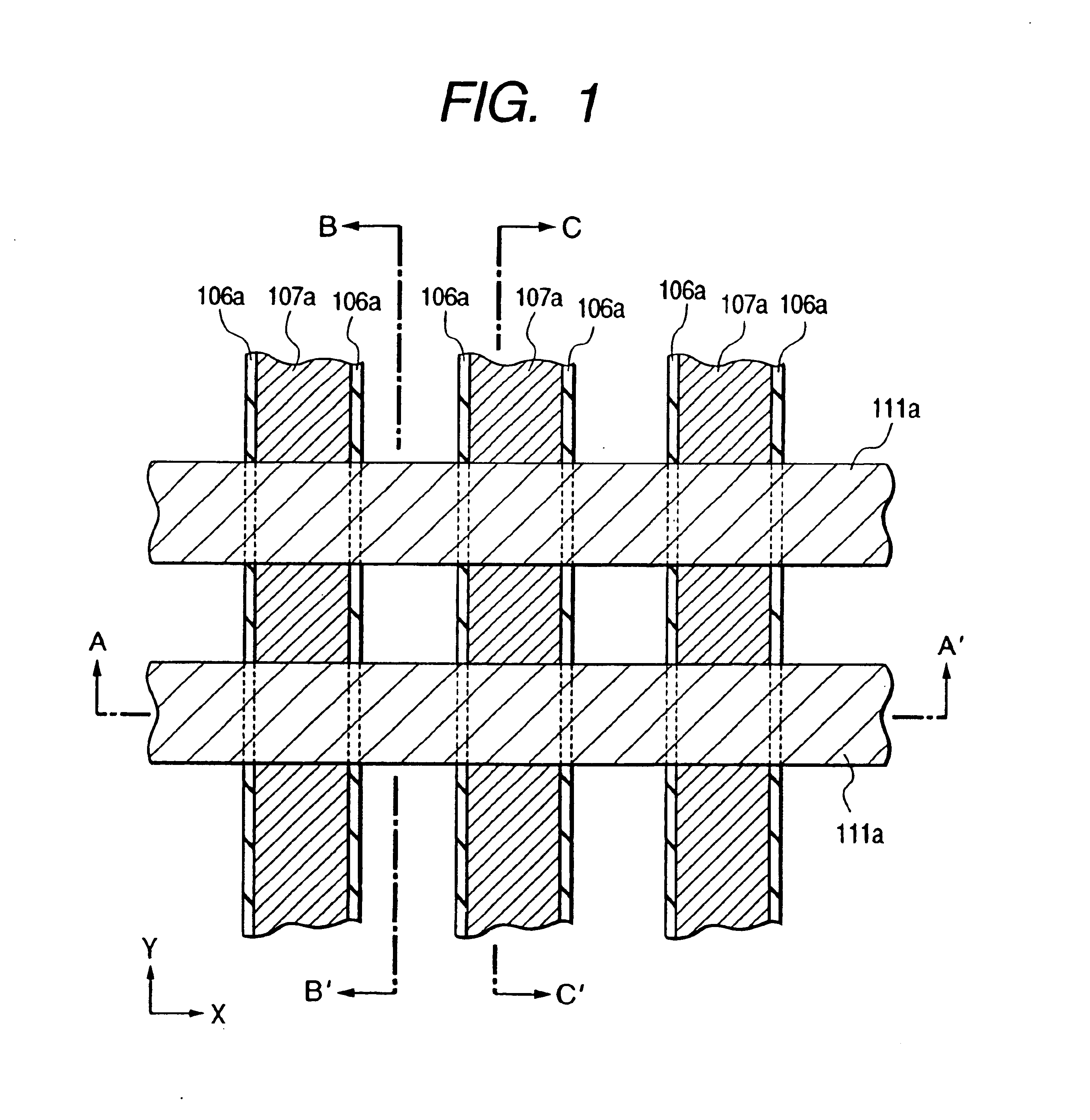 Semiconductor integrated circuit device including first, second and third gates