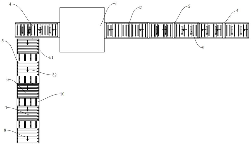 Machining assembly line and machining method for marine fireproof door with irregular size