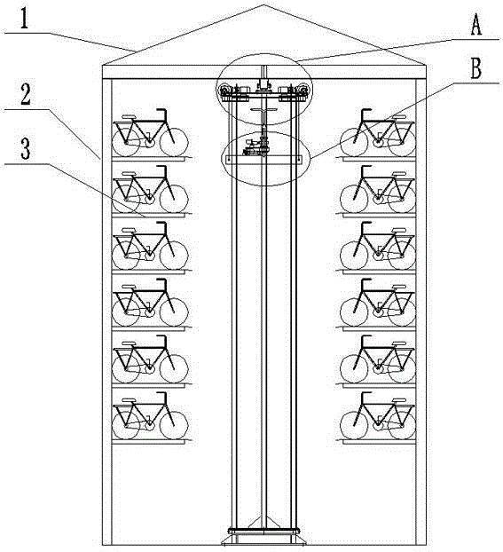 Intelligent environment-friendly bicycle parking device