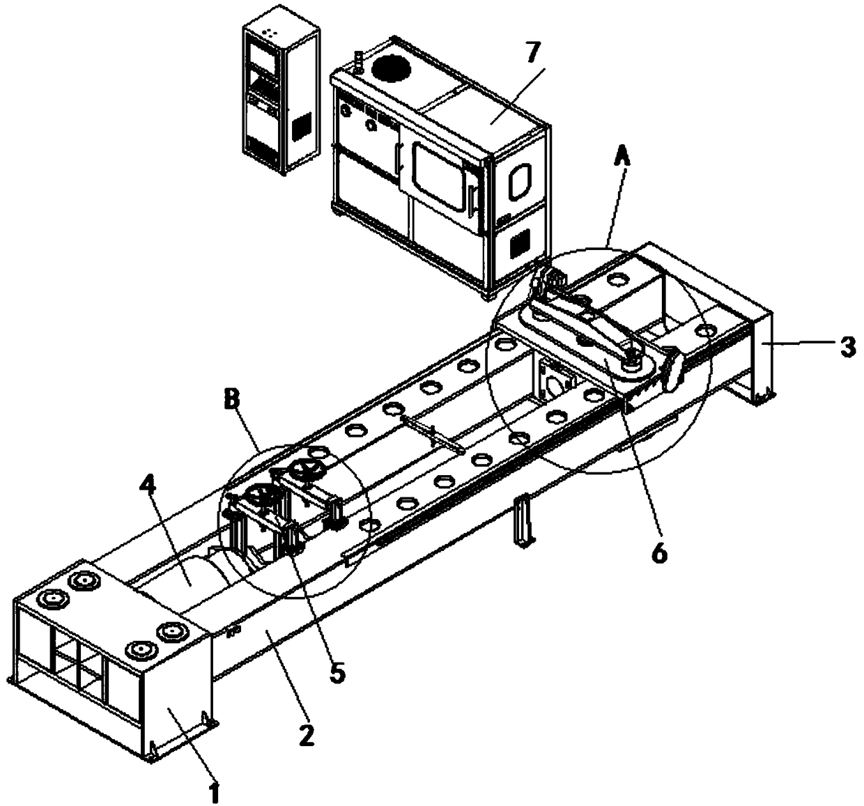 External loading test bench of stand column and jack