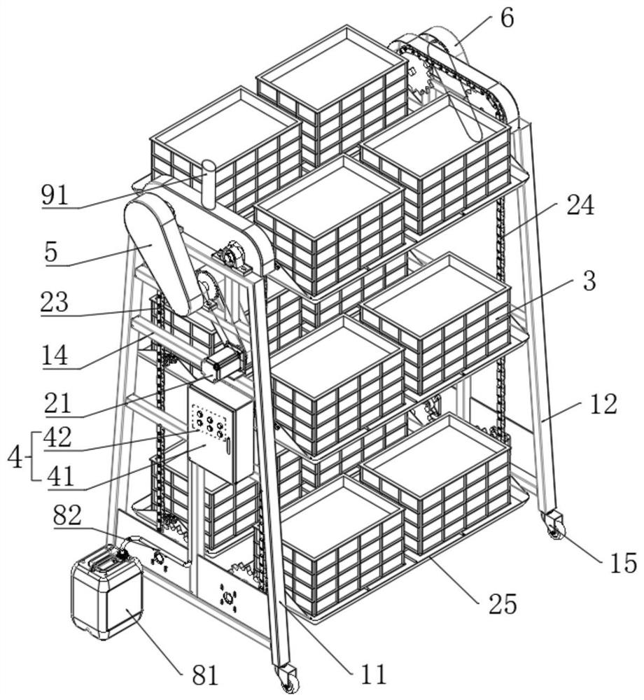 Three-dimensional circulating type vegetable planting device