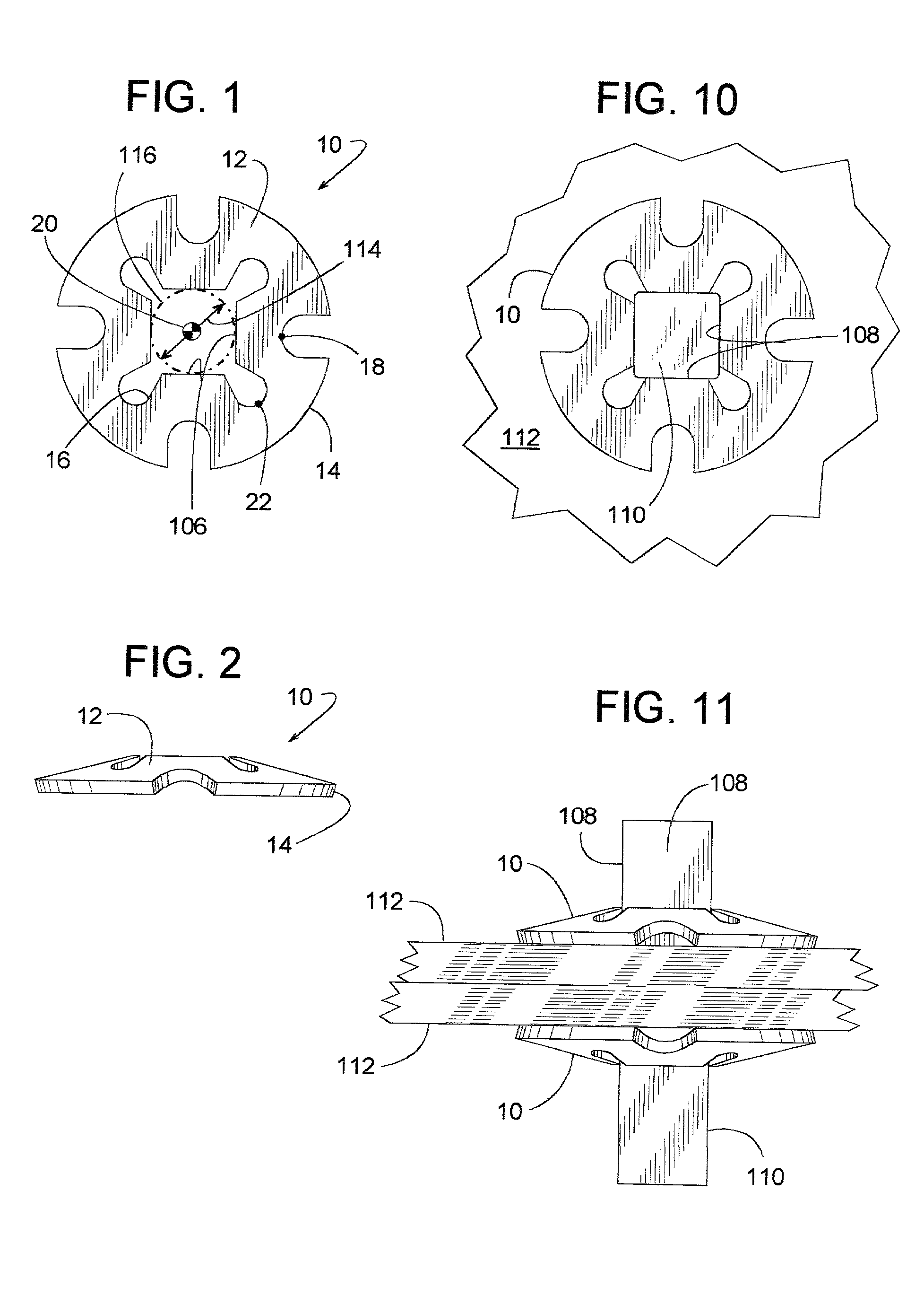 Snap disc device