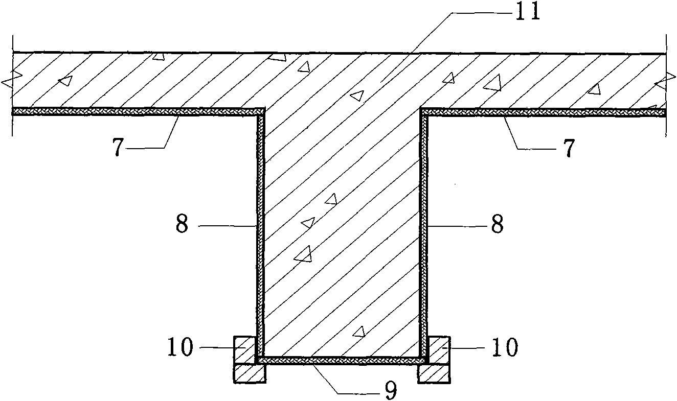 Inverted construction method for template engineering of cast-in-place shear wall structure system