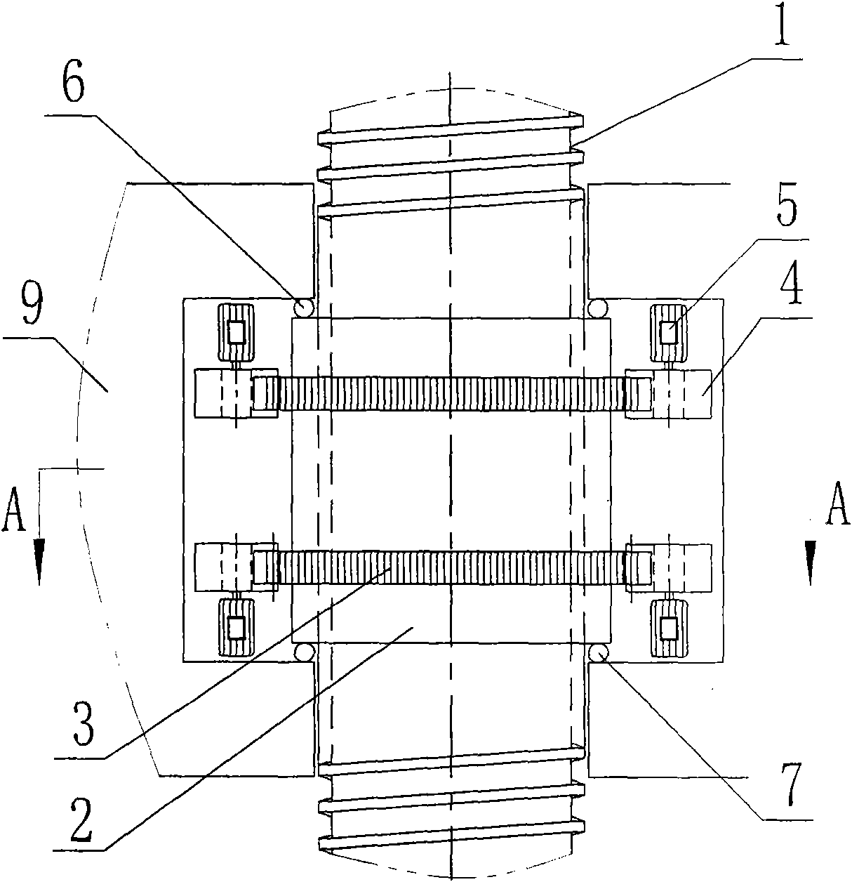 Spiral lifting device for lifting self-lifting platform