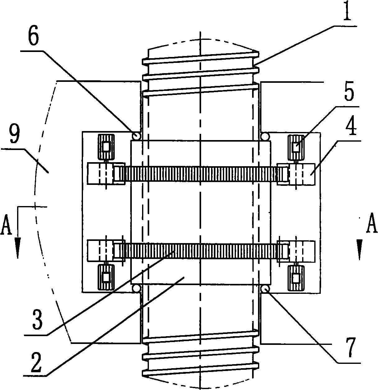 Spiral lifting device for lifting self-lifting platform