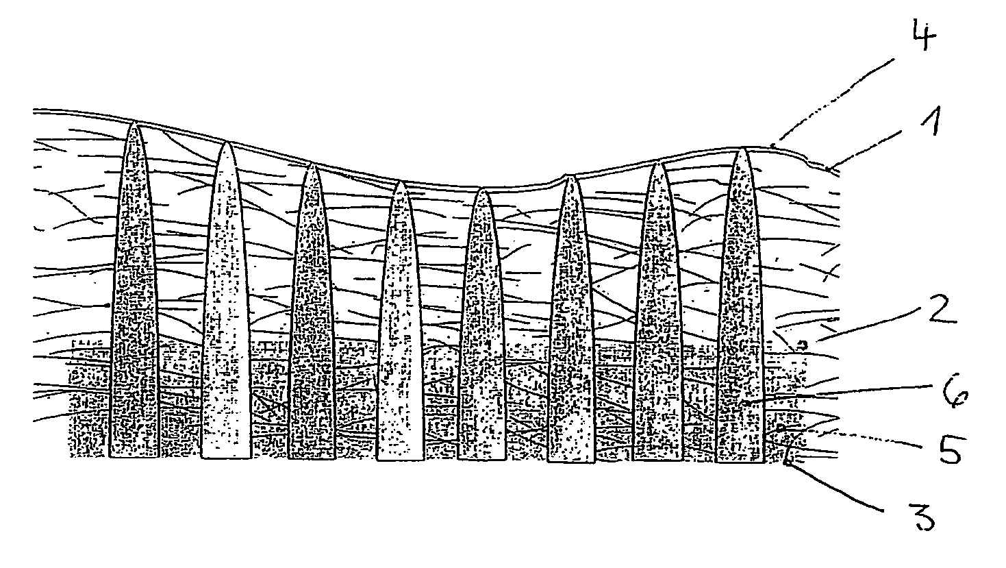 Method for applying a pre-weakened line to an interior-trim part in a vehicle by means of a laser, said part being provided with a decorative leather layer