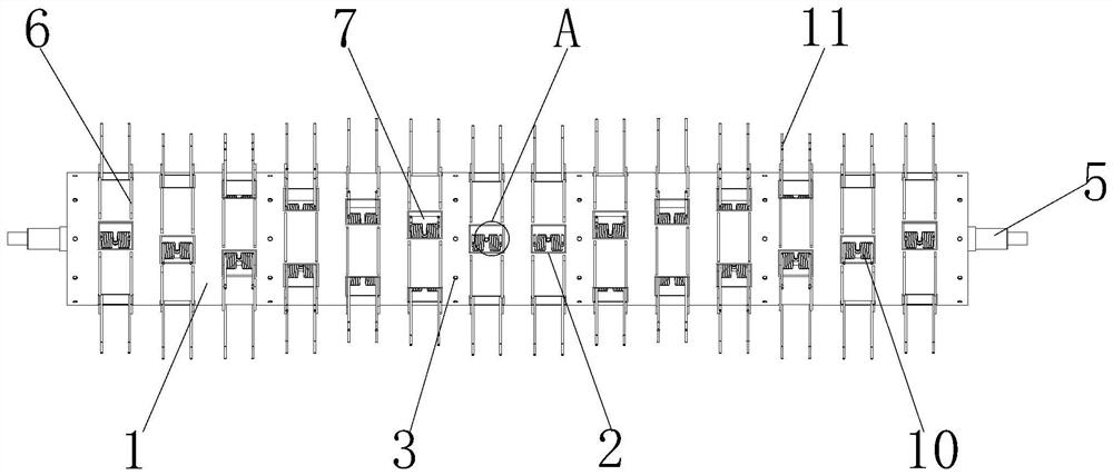 Novel spring-tooth picking mechanism