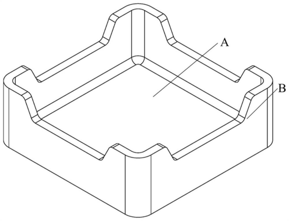 A kind of press-molding method and equipment for refractory box and refractory box