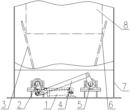 Distributing mechanism for roller press and high pressure roller mill