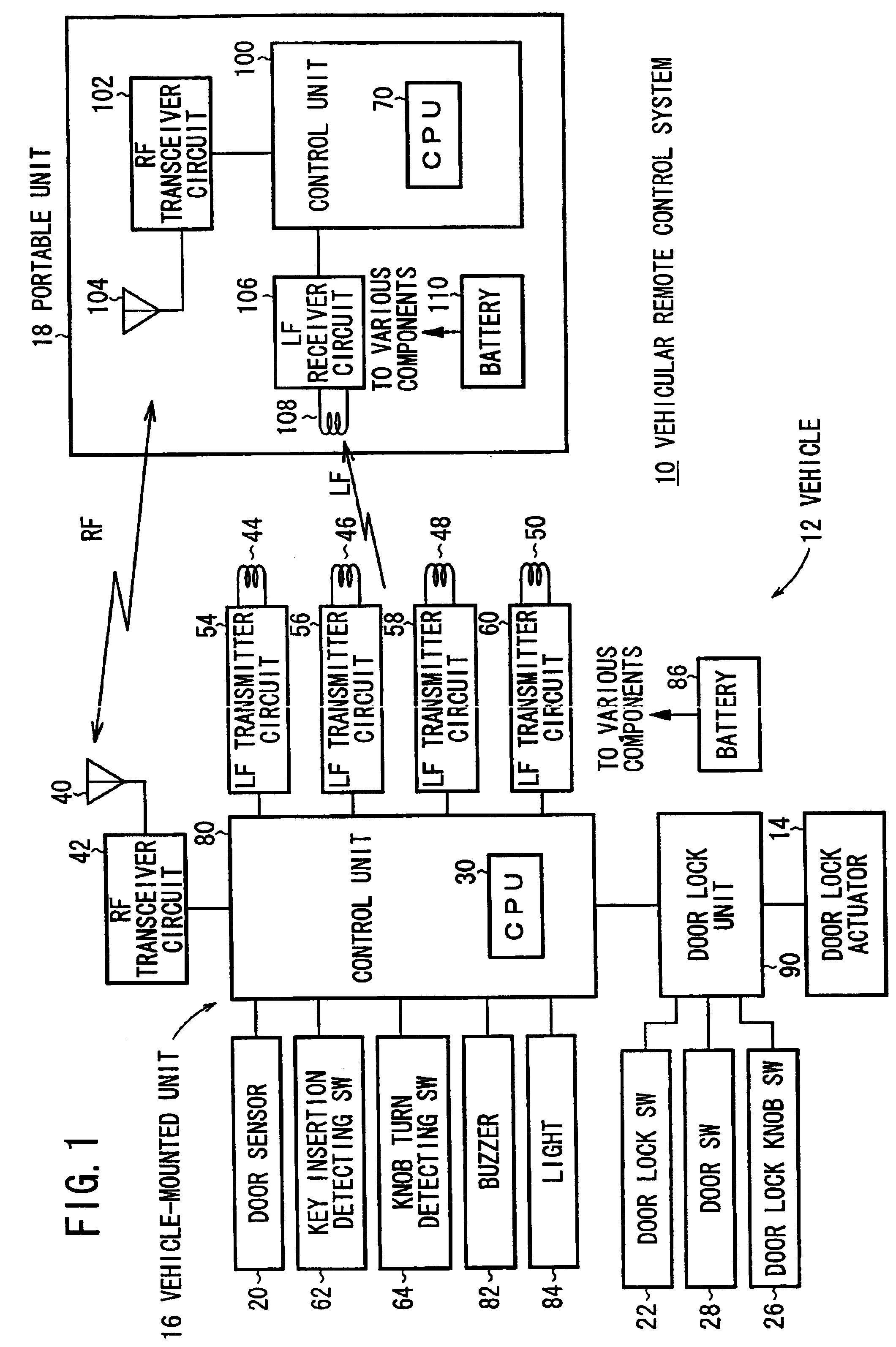 Automatic vehicle door locking/unlocking apparatus