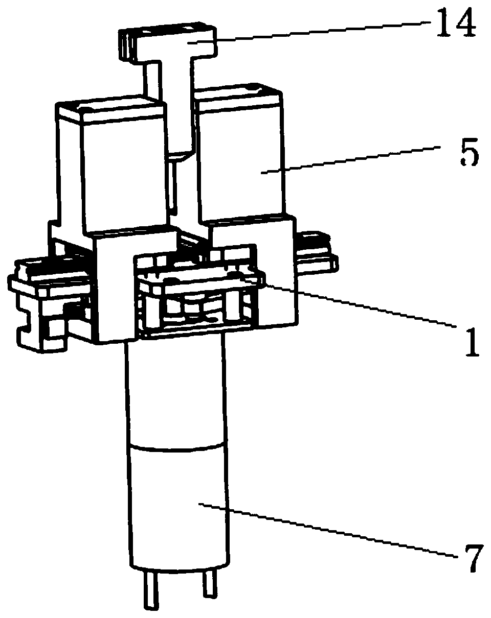 Magnetic particle adsorption device for cleaning reaction cup and cleaning equipment thereof