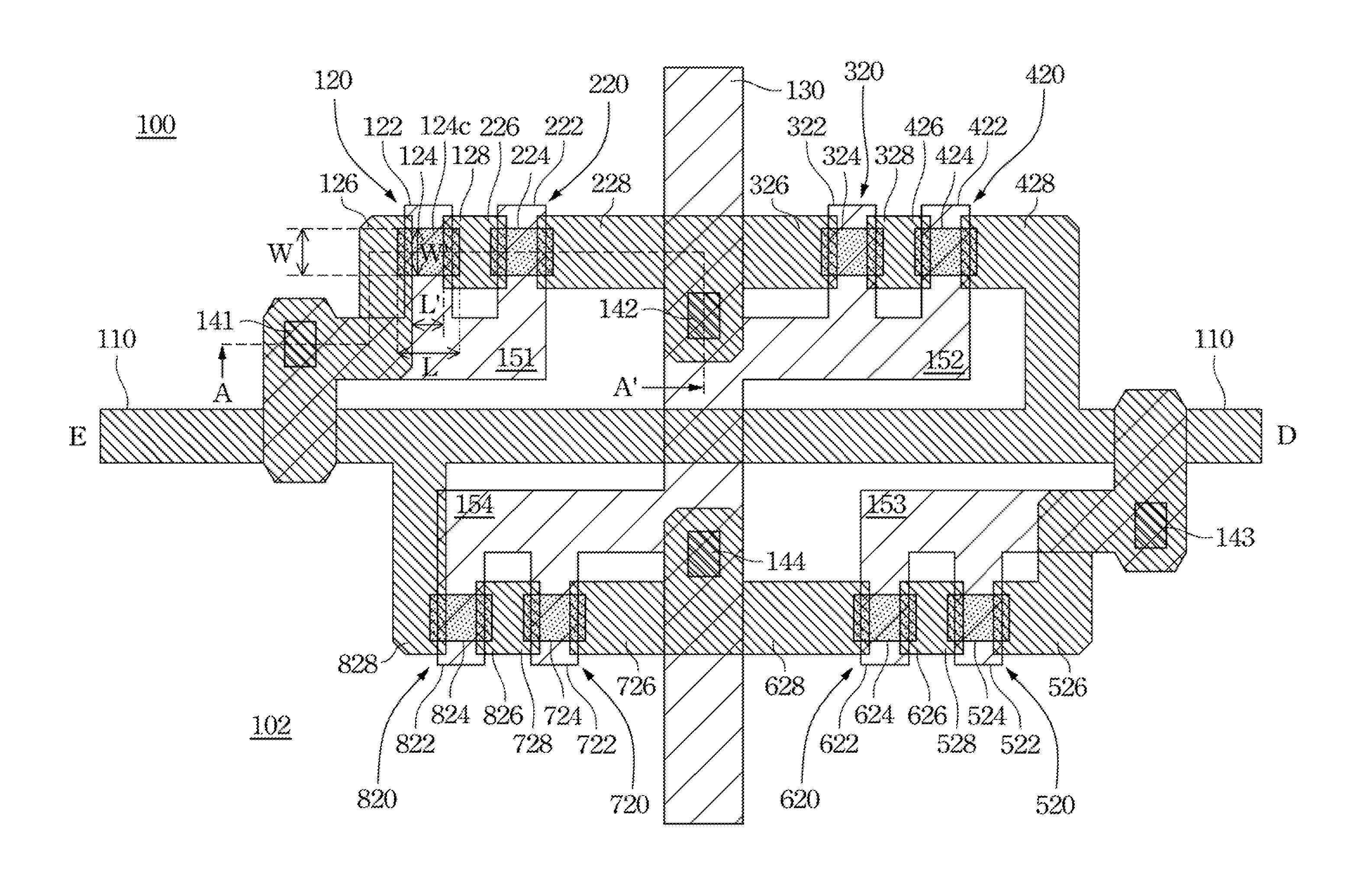 Electrostatic discharge protection structure for an active array substrate