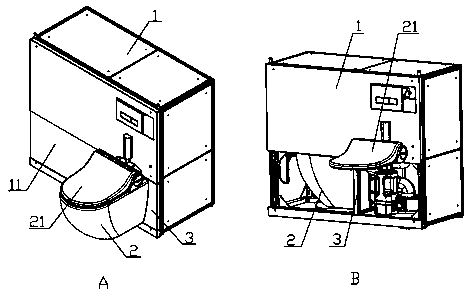 Rotary pedestal pan suitable for automatic cleaning system