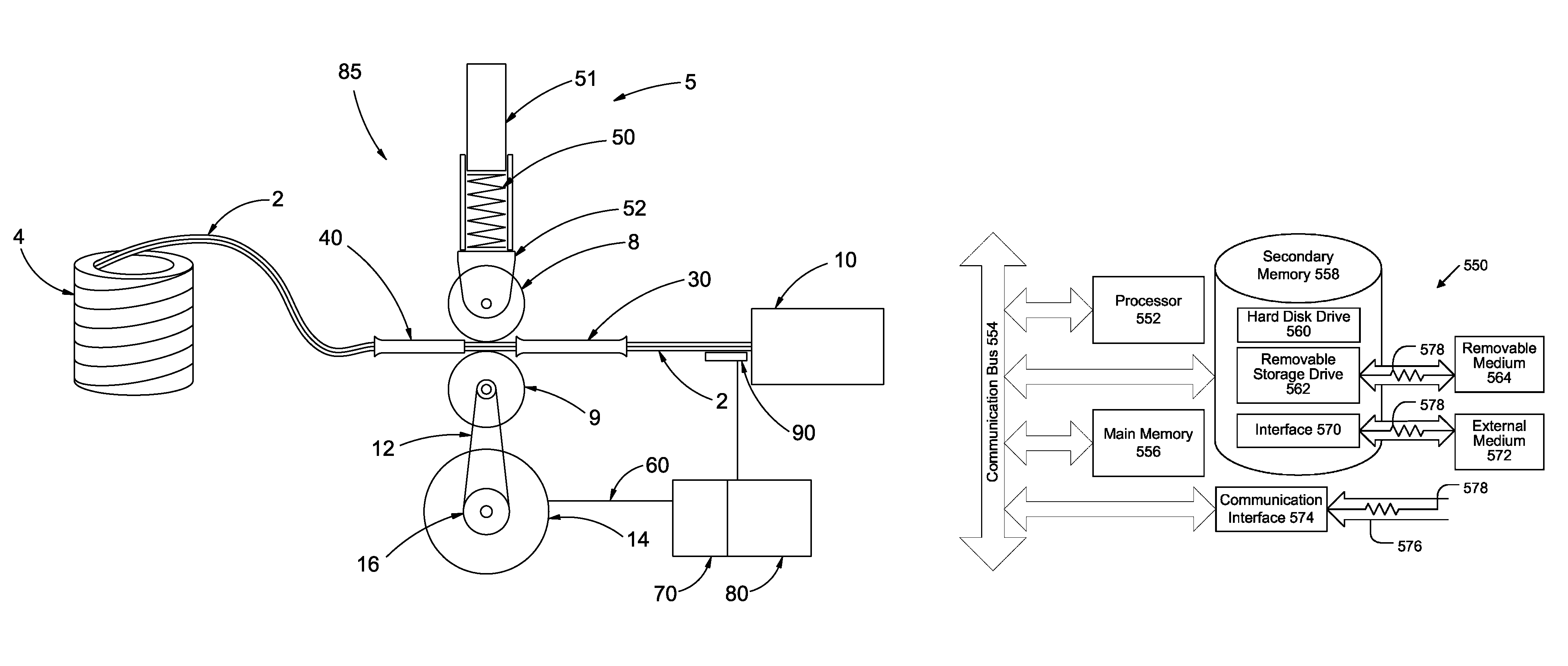 Computer numerical control of fiber tension in fiber processing