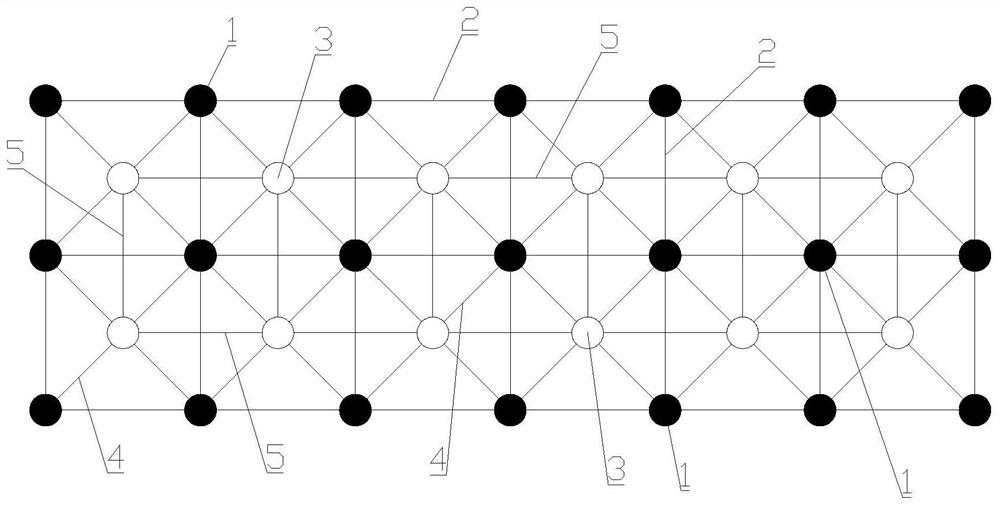 Segmented hoisting construction method for steel grid frame structure