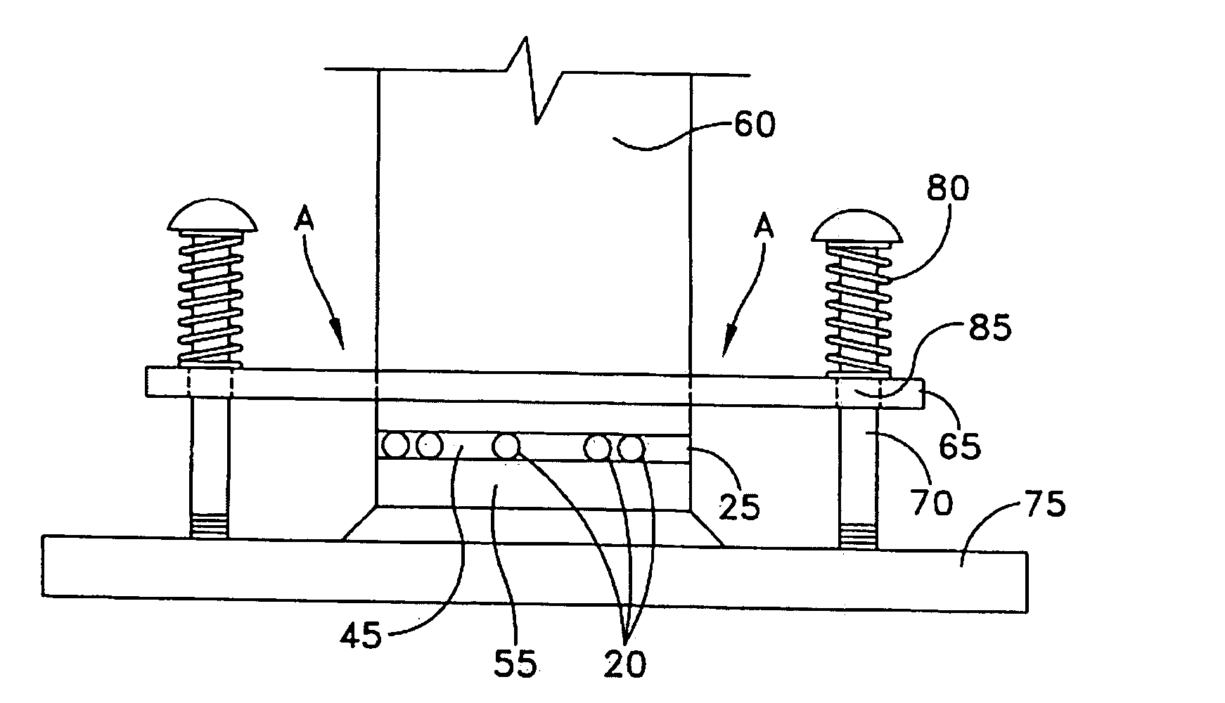 Thermally coupled surfaces having controlled minimum clearance