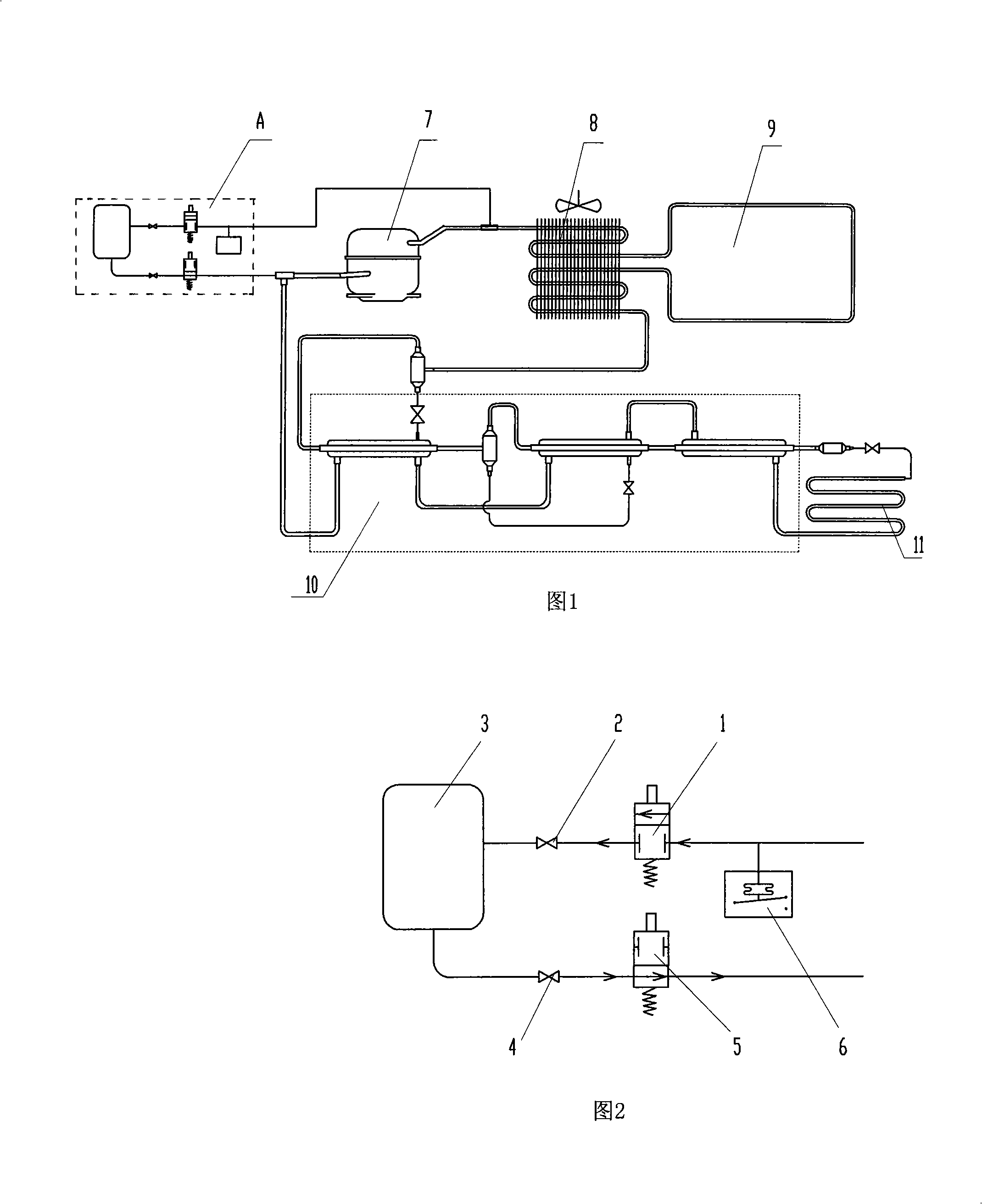 Pressure regulation system of ultra-low temperature refrigerating device