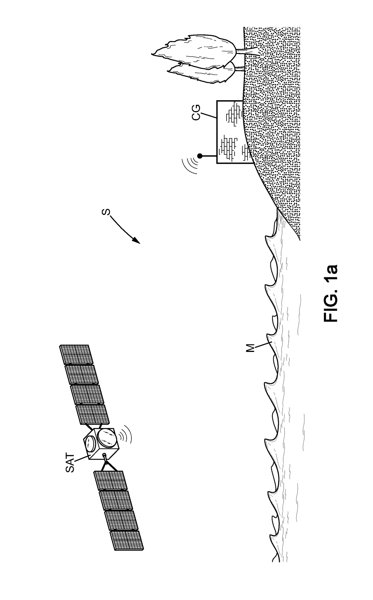 Satellite method and system for detecting a floating layer on a sea surface to be monitored