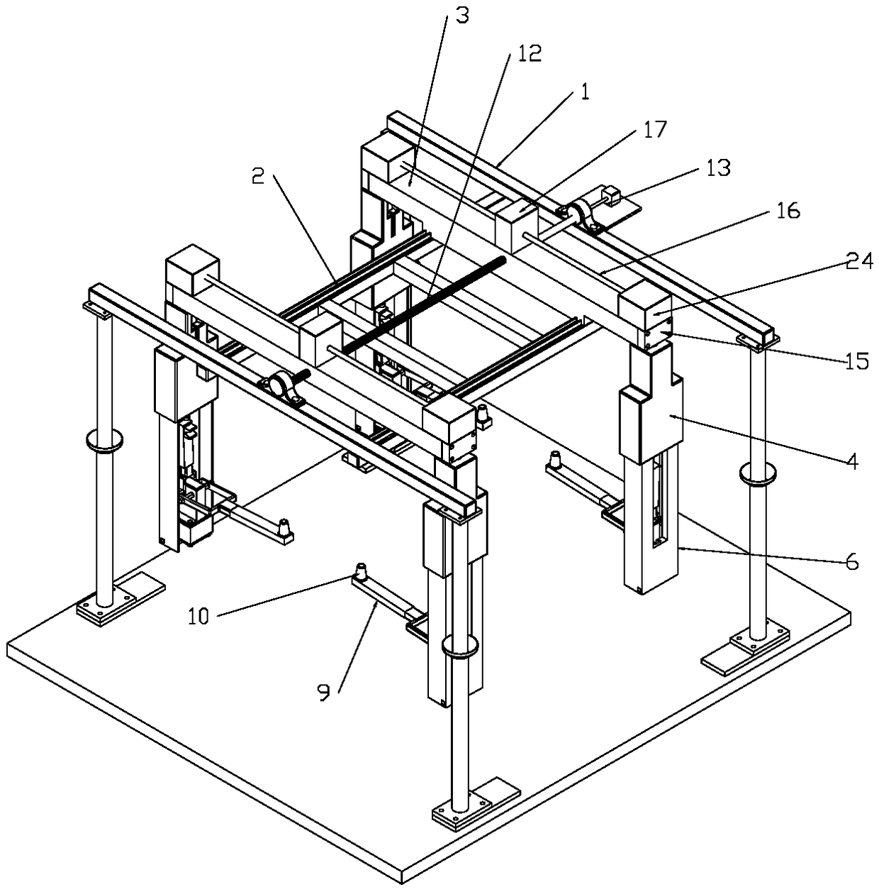 Flexible Clamping Device for Automobile Assembly Parts Conveyor System