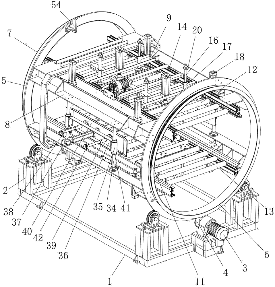 Squirrel-cage turnover machine