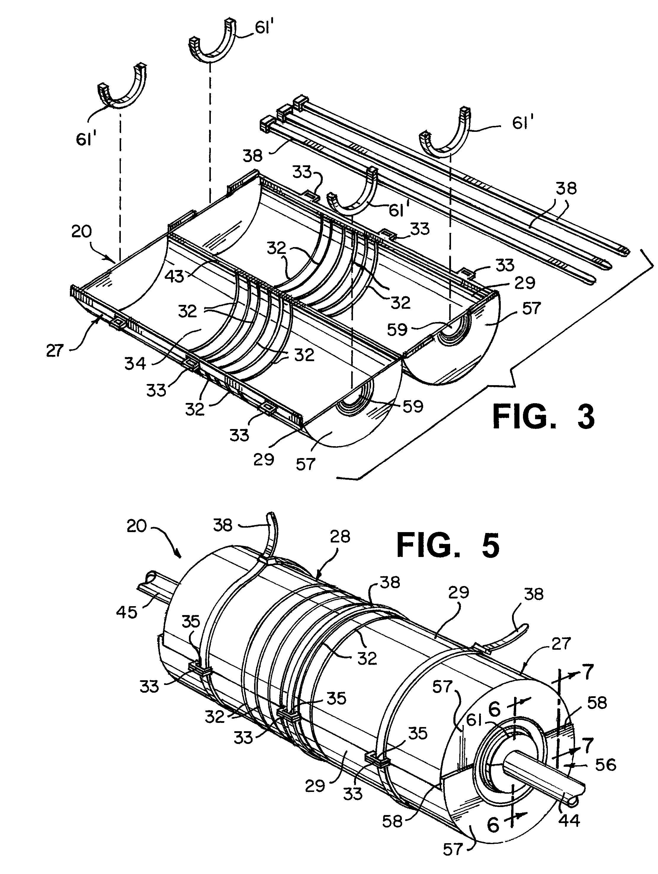 Concrete exclusion structure