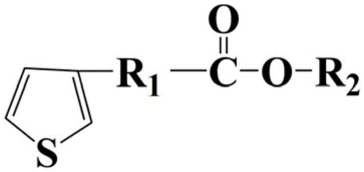 Thiophene ester compound electrolyte additive and high-voltage electrolyte containing same