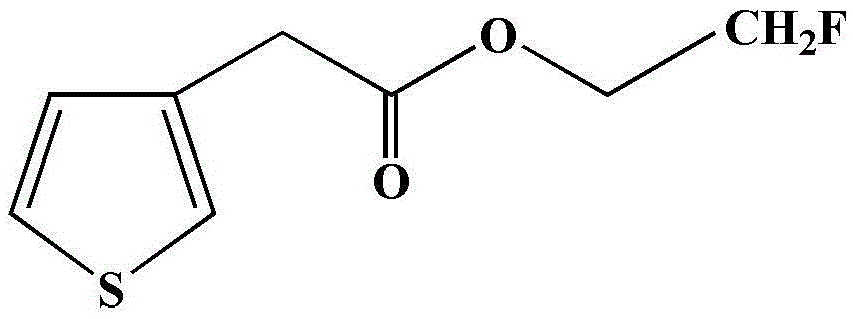 Thiophene ester compound electrolyte additive and high-voltage electrolyte containing same