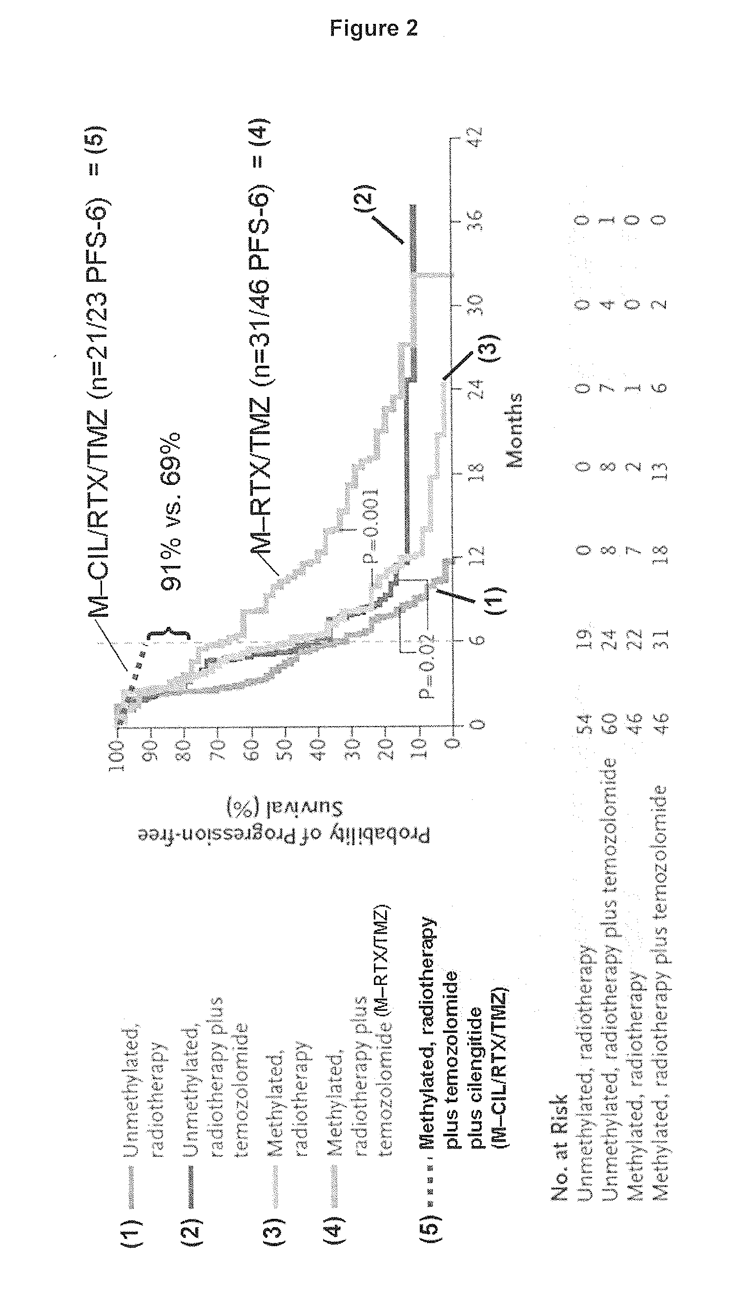 Therapy and medicament using integrin ligands for treating cancer