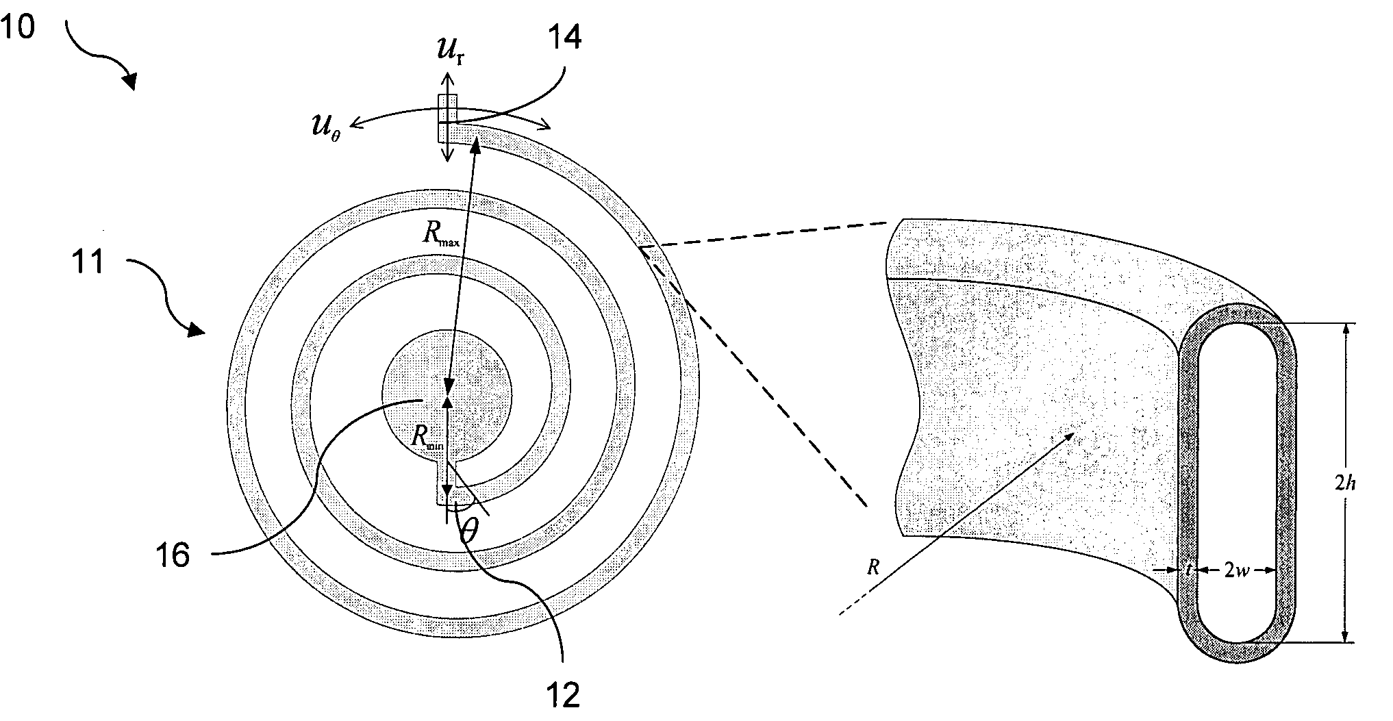 Implantable mechanical pressure sensor and method of manufacturing the same