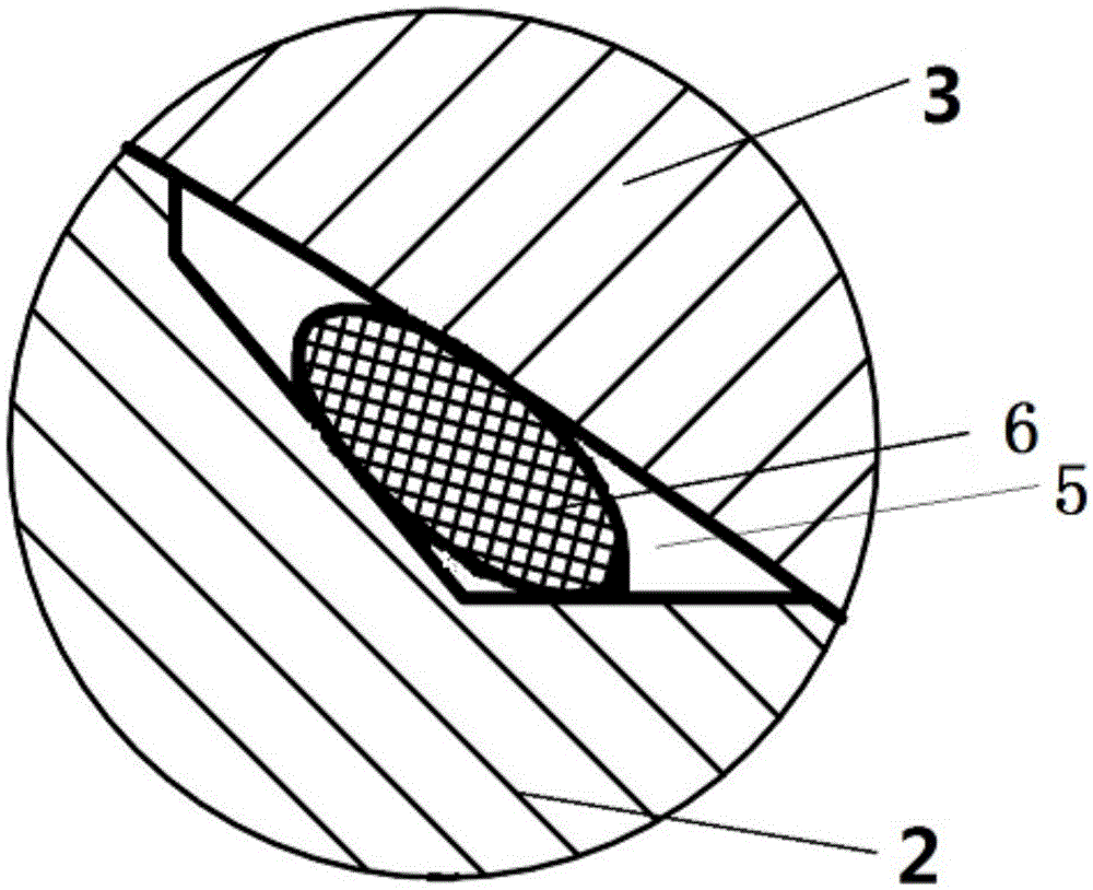 Sealing sphere flange structure tool provided with sealing groove structure