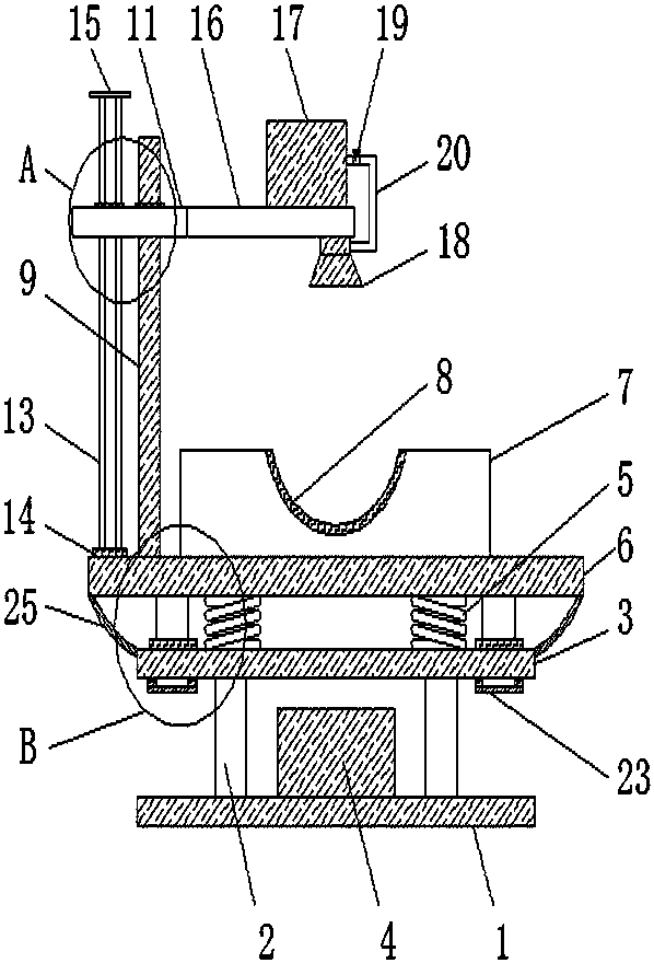 Headrest type hanging anesthesia device for anesthesia department