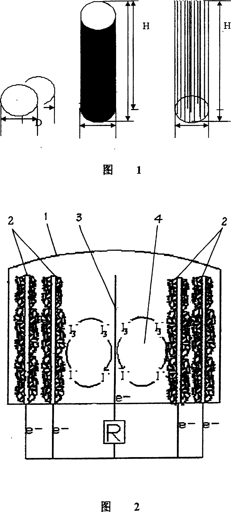 Stereo absorption filament integrated dye sensitization solar cell