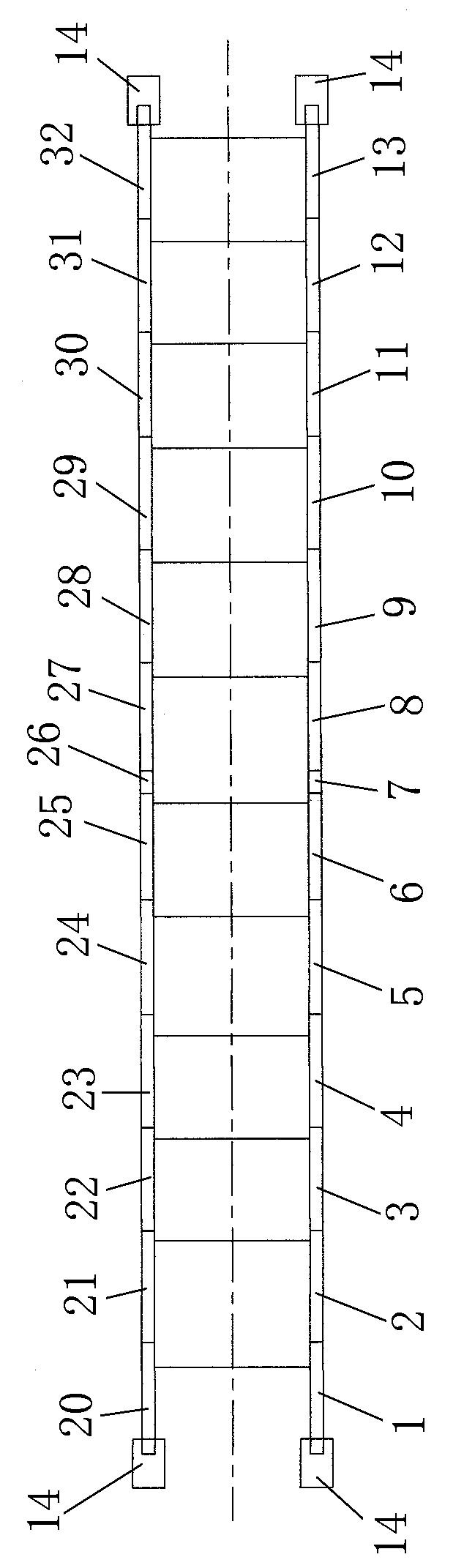 Large-span concrete-filled steel tube tied bar arch bridge construction method