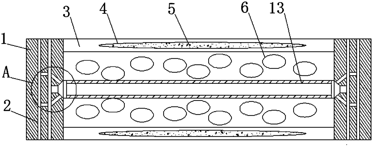 Embedded micro rod capable of accelerating plastic degradation