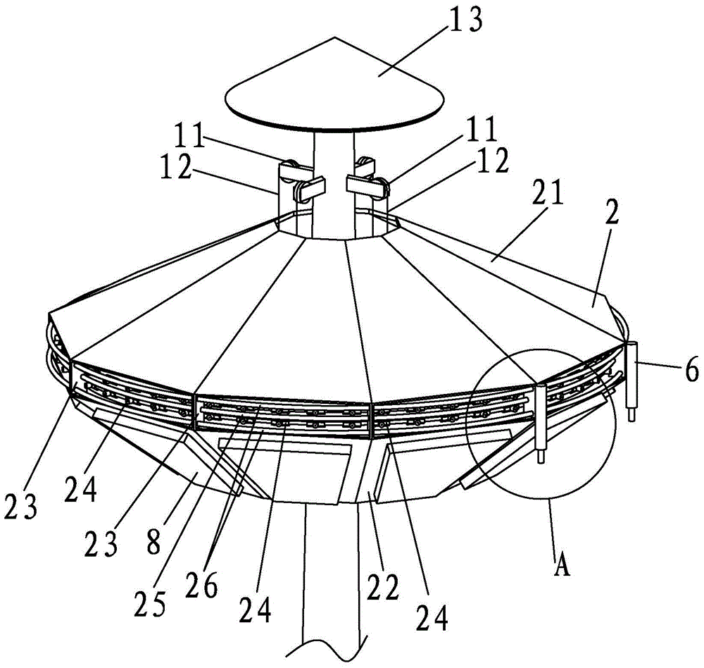 A negative ion spray dedusting device