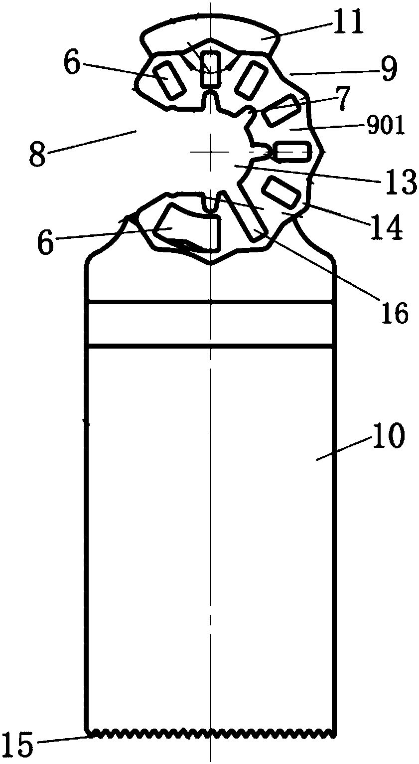 A multi-functional swinging quick-loading tool head