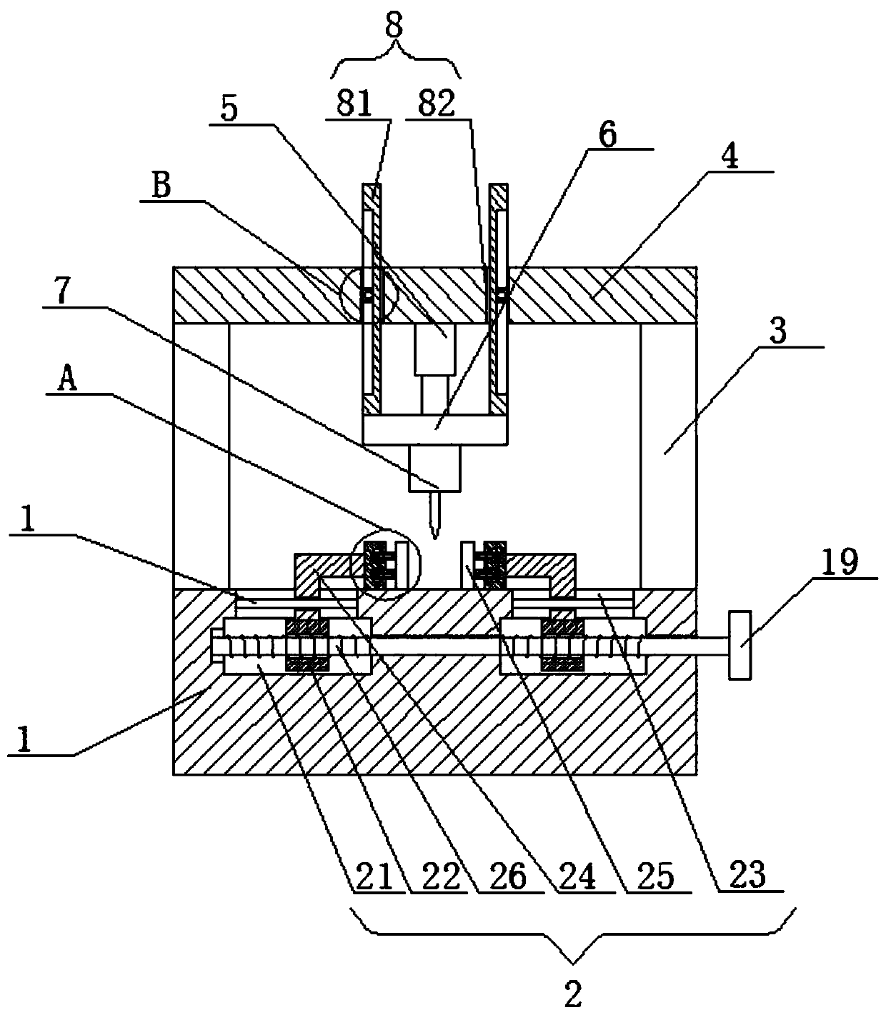 Cutting device for novel macromolecule jade slab