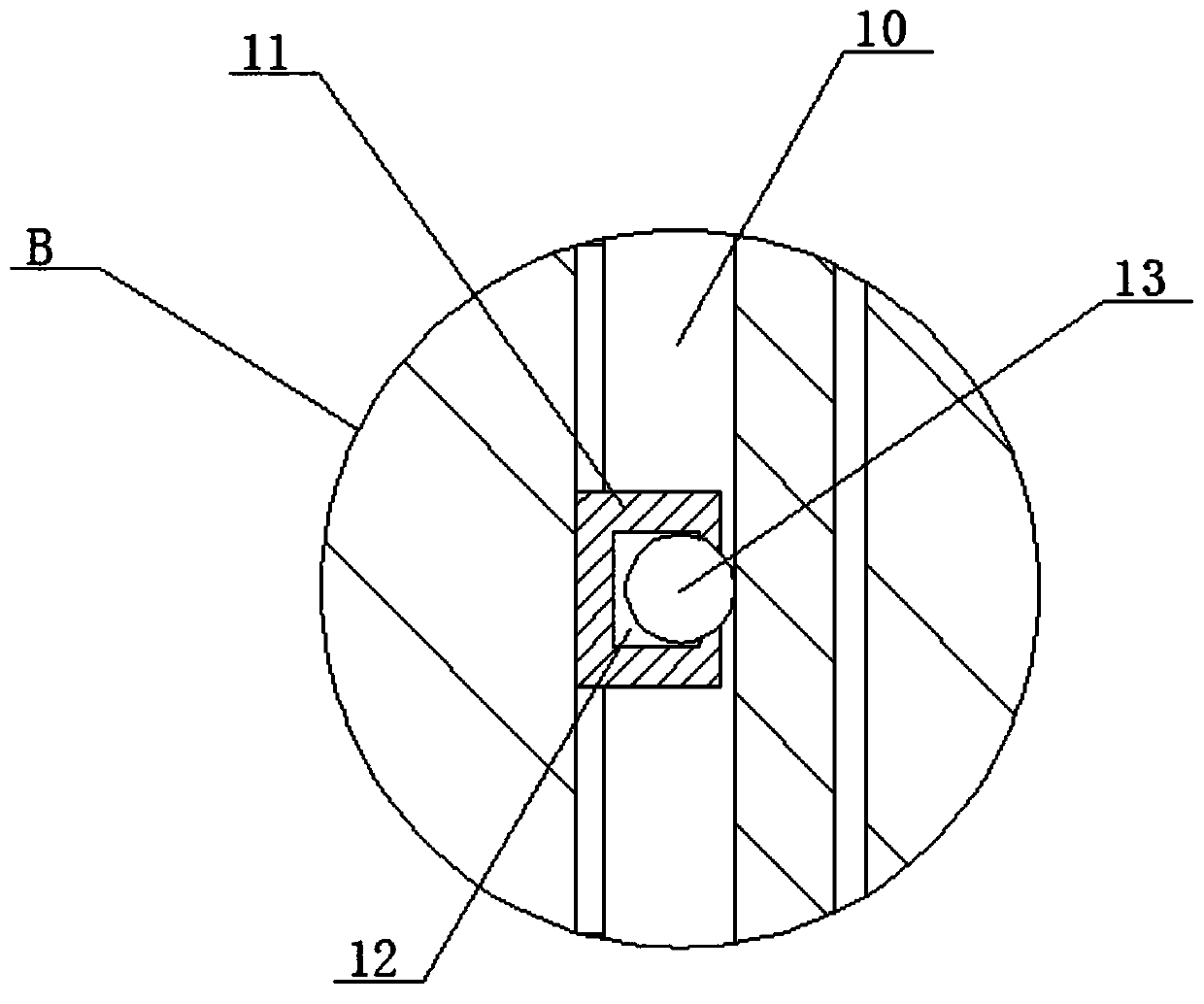 Cutting device for novel macromolecule jade slab