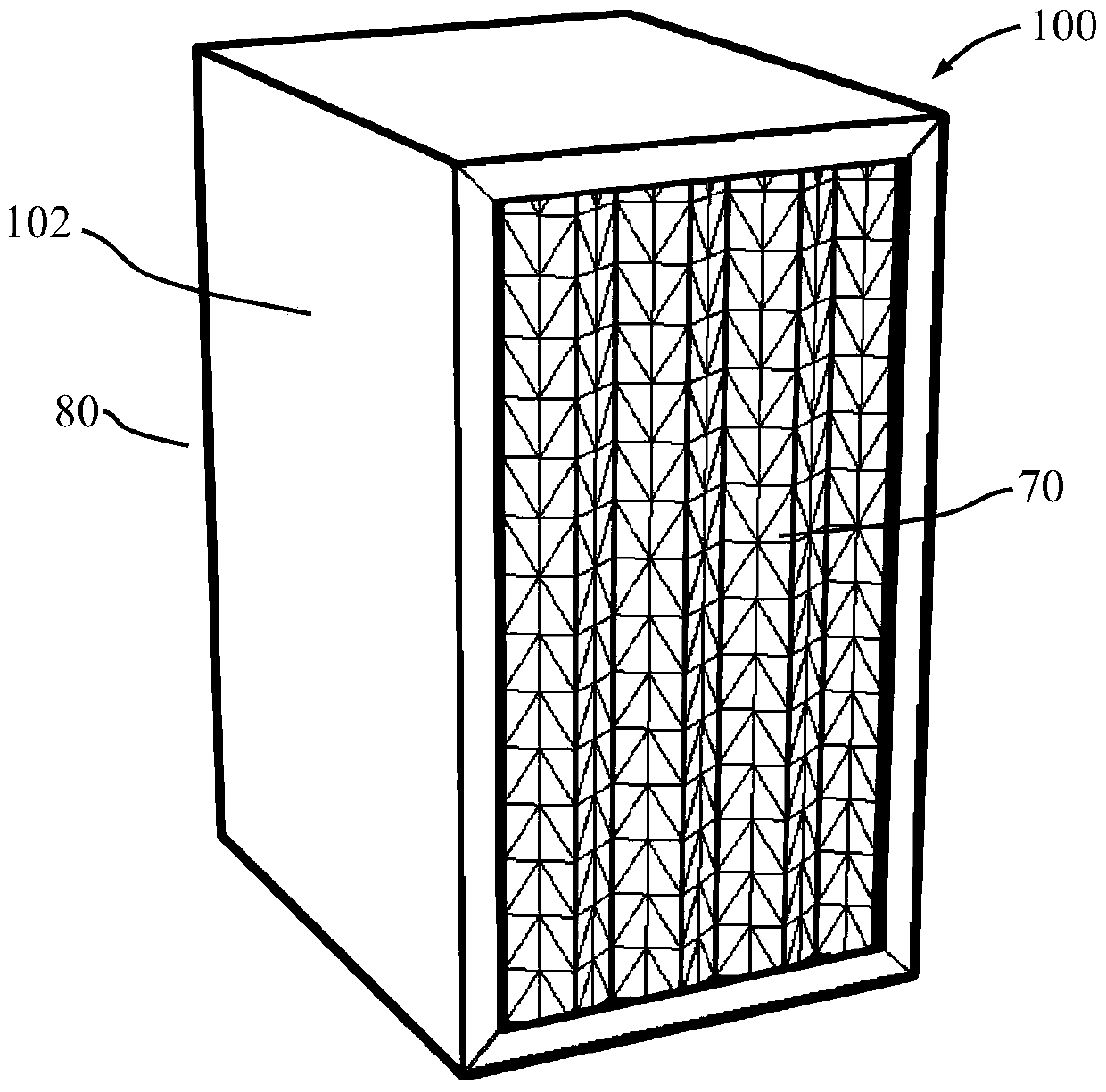 A multi-stage paint mist trapping device and method for trapping and separating overspray