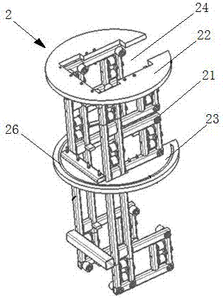 Rotatable bridge frame