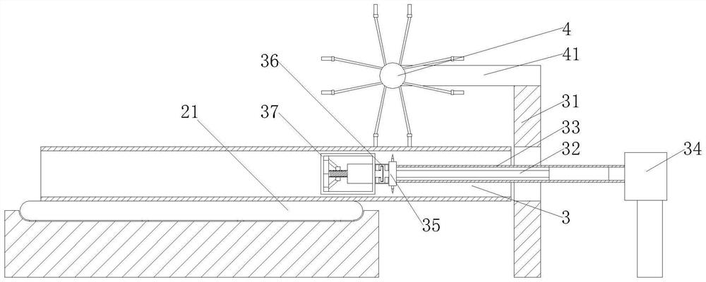 Processing and forming method for communication cable plastic protection pipe