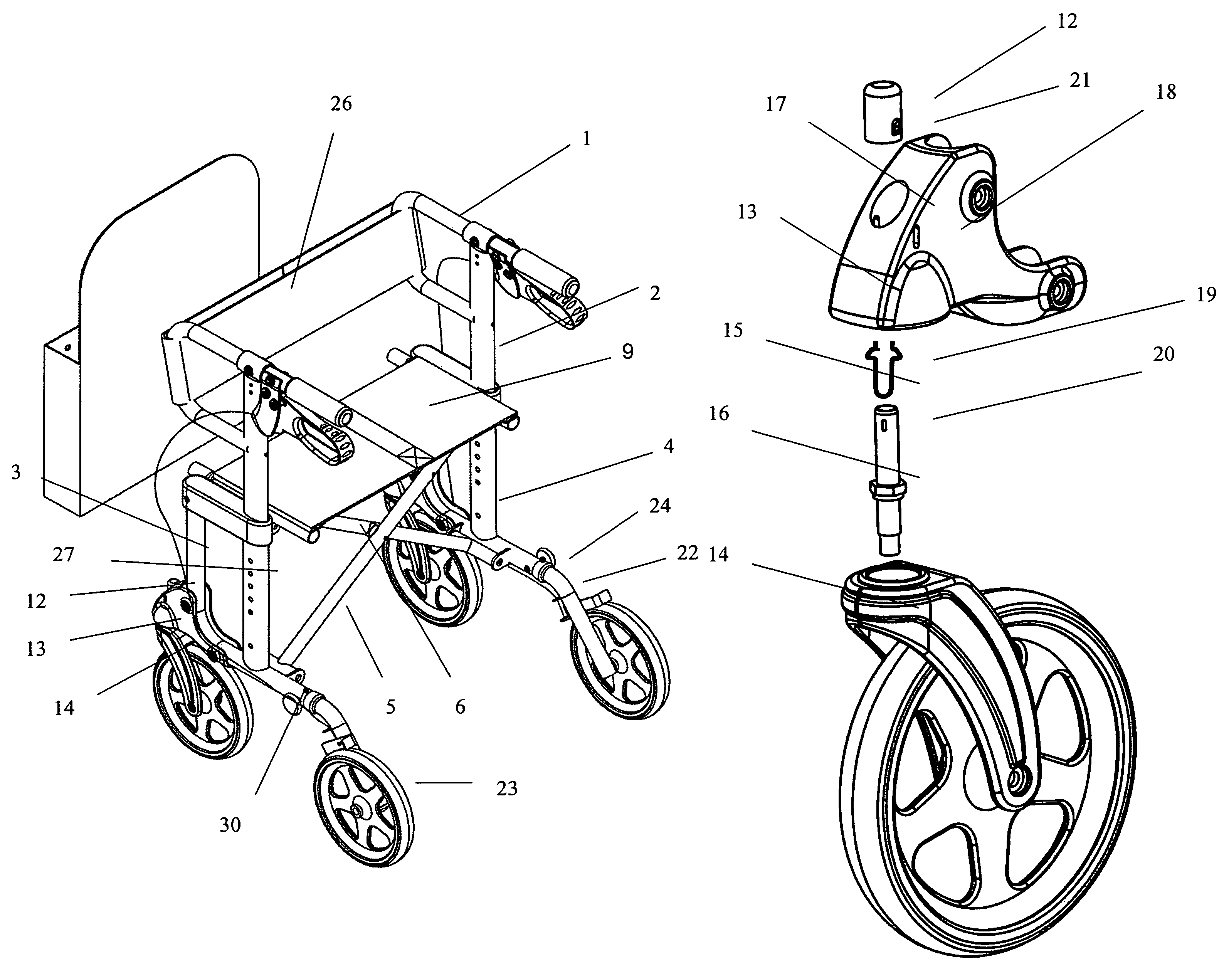 Magic rollator