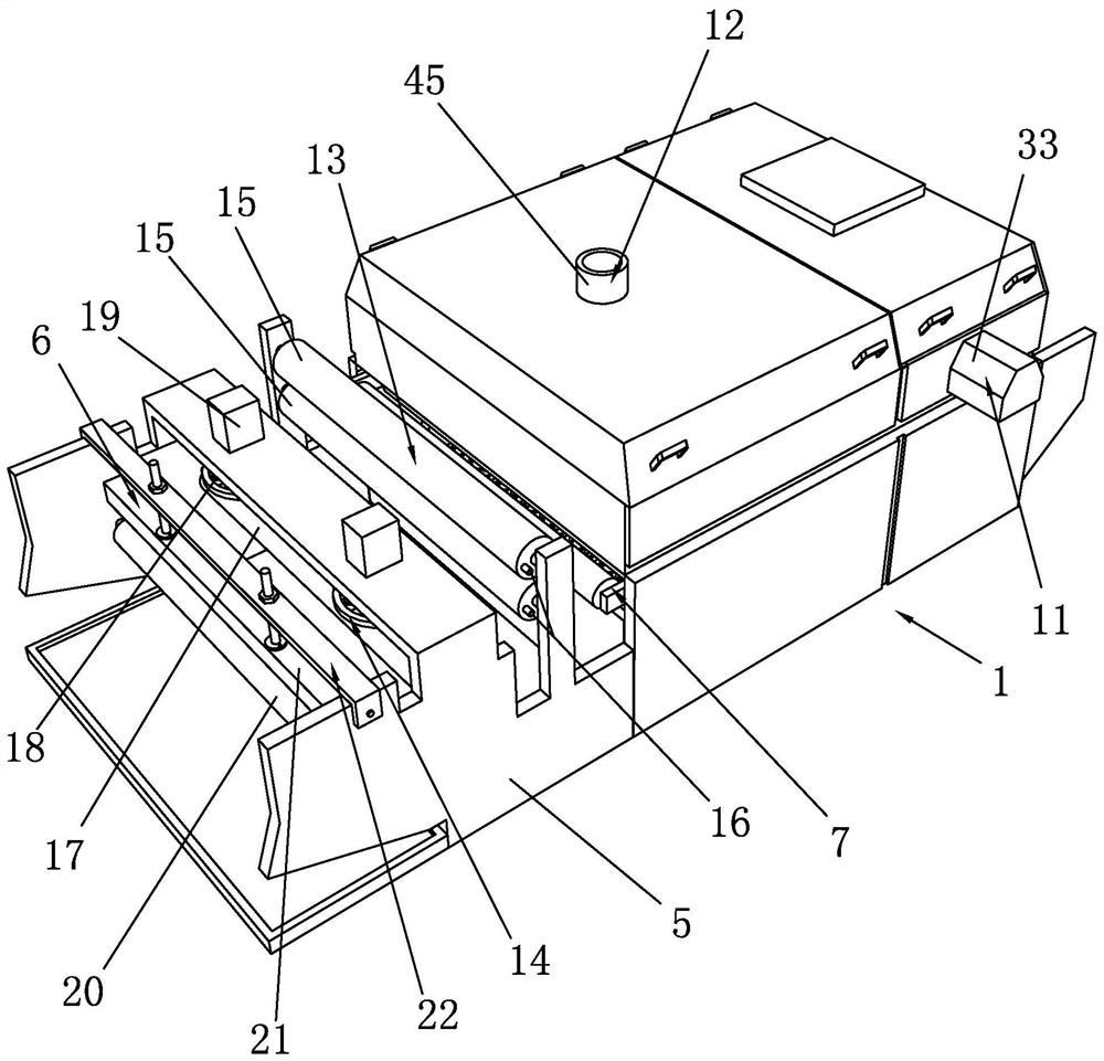 A setting machine for fabric finishing