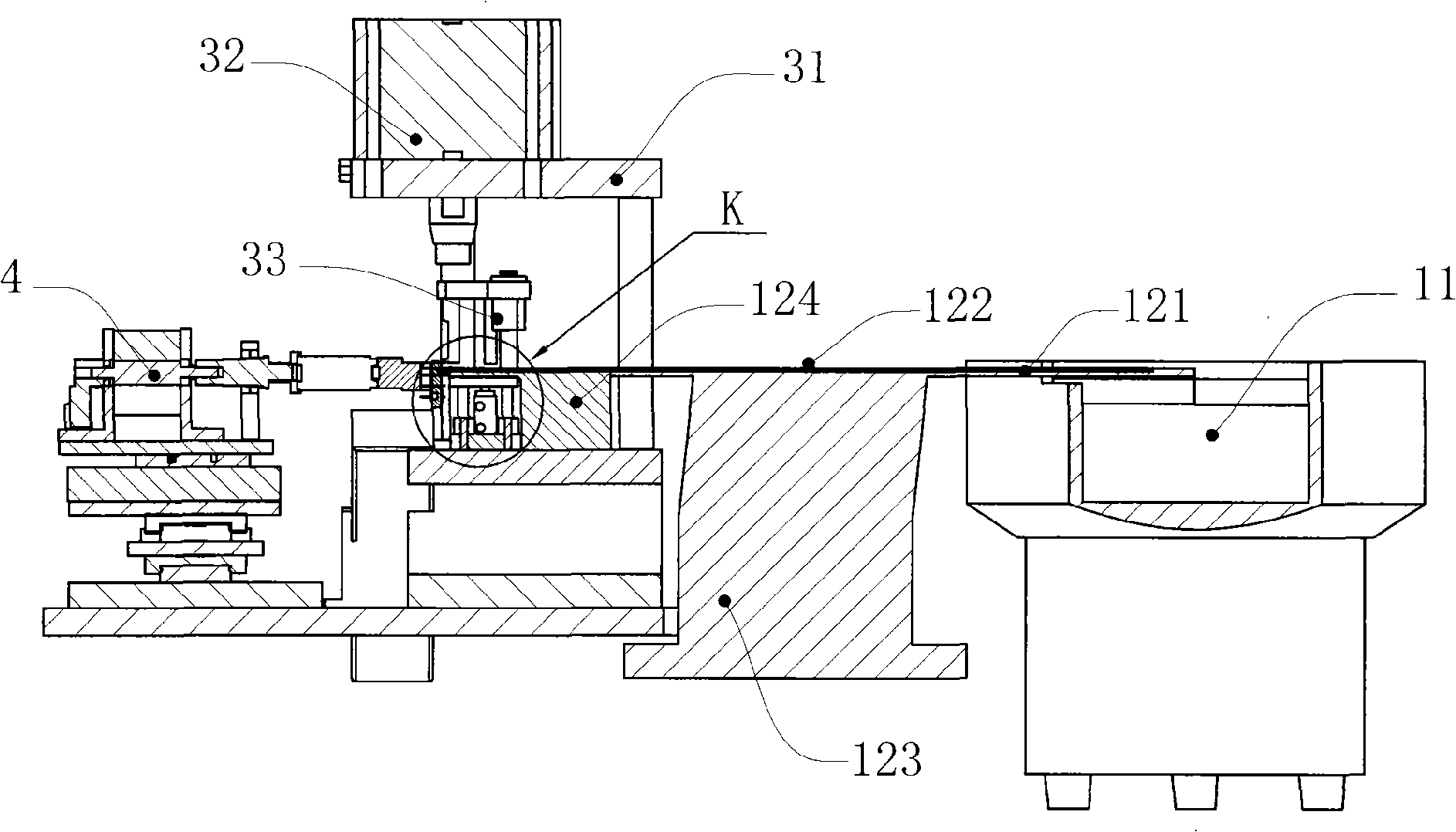 Automatic silver point riveting machine