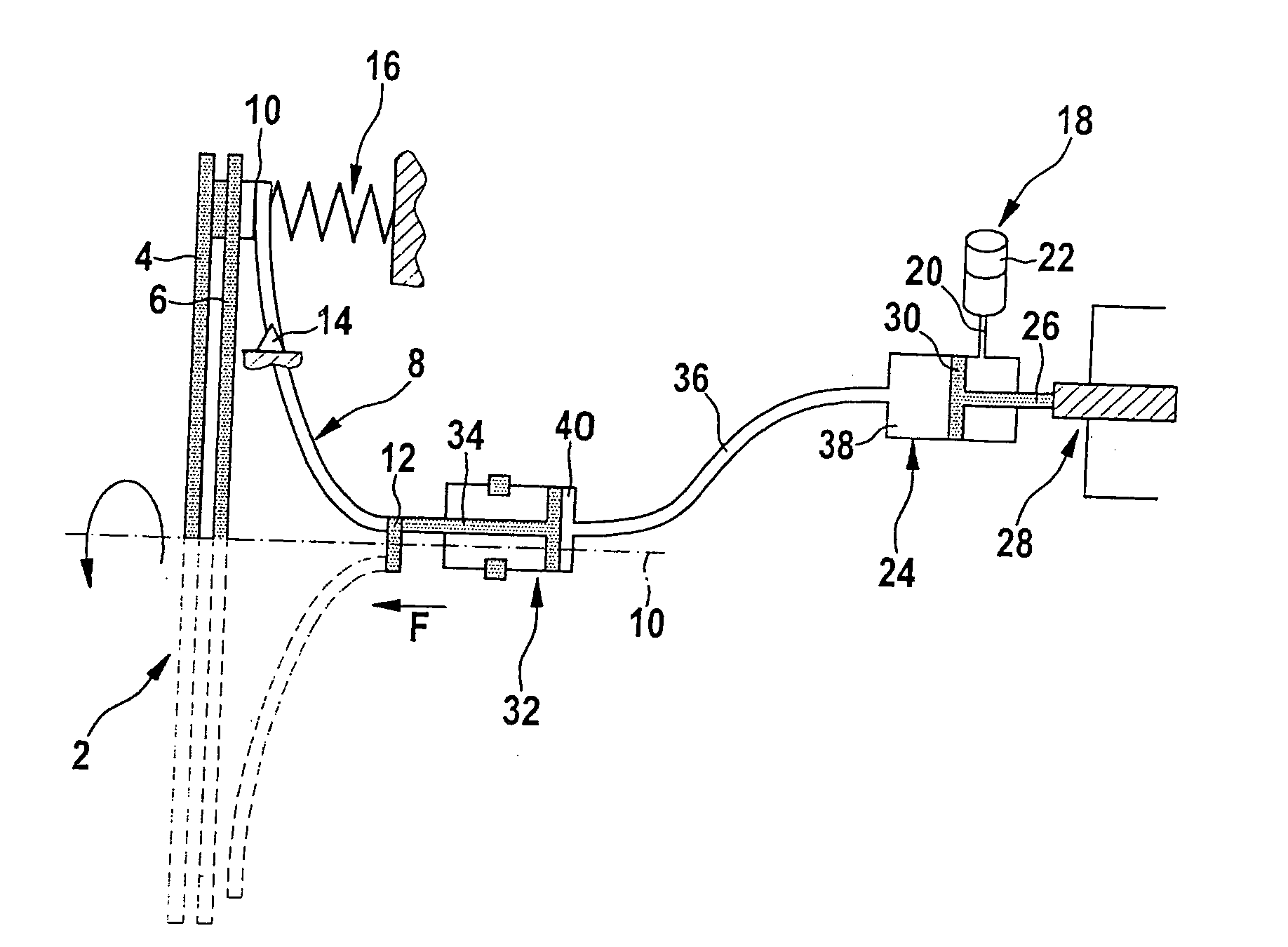 Method for compensating for volume changes of an hydraulic fluid in an hydraulic actuating device for actuating a clutch, and hydraulic actuating device