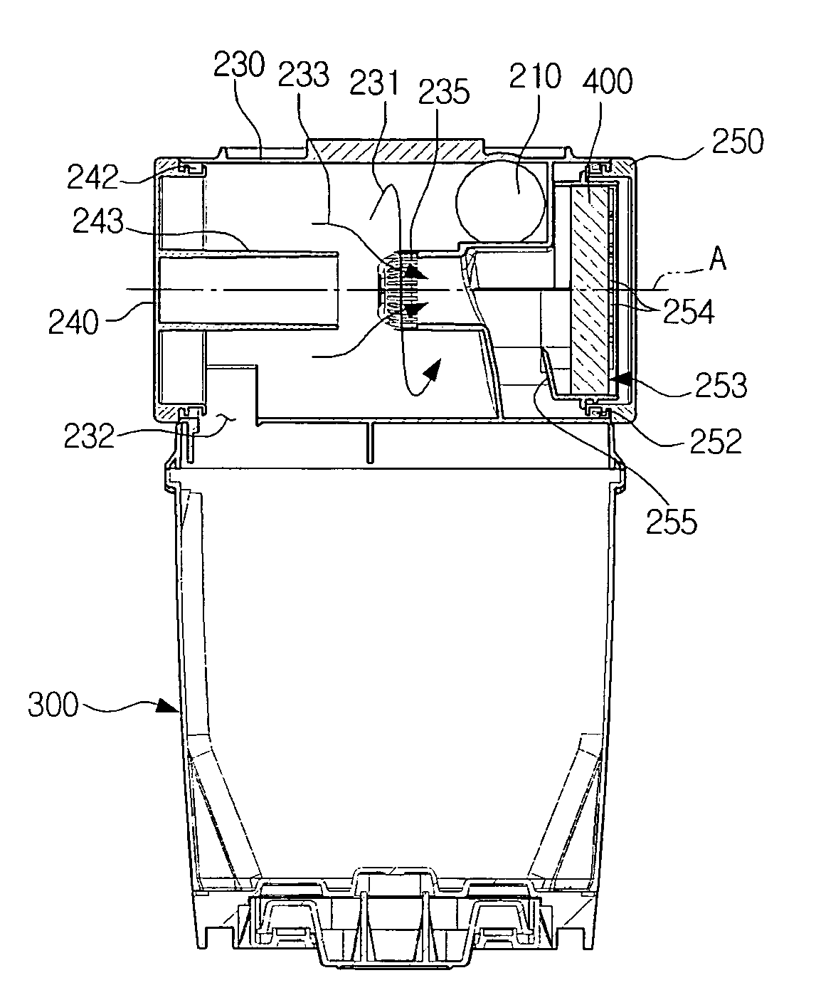 Cyclone dust-separating apparatus and cleaner having the same